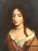 ANTIQUE 18TH C FRENCH FEMALE PORTRAIT OIL PAINTING PIC-1