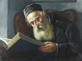 JUDAICA PORTRAIT PAINTING BY KONSTANTIN SZEWCZENKO