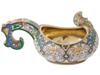 RUSSIAN GILT SILVER CLOISONNE ENAMEL KOVSH LADLE PIC-0