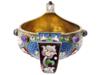 RUSSIAN GILT SILVER CLOISONNE ENAMEL KOVSH LADLE PIC-4