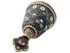 RUSSIAN 84 SILVER CLOISONNE ENAMEL PERFUME BOTTLE PIC-3