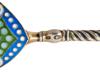 RUSSIAN 88 SILVER GILT AND CLOISONNE ENAMEL SPOON PIC-2