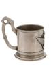 RUSSIAN 84 SILVER MILITARY CUP HOLDER WITH EAGLE PIC-2