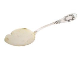 LARGE RUSSIAN 84 SILVER CAKE SERVING SPOON