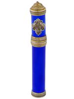 RUSSIAN SILVER BLUE GUILLOCHE ENAMEL CIGAR CASE