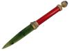 RUSSIAN SILVER ENAMEL JADE GEMSTONE LETTER OPENER PIC-0