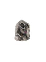 RUSSIAN 88 SILVER MOUSE FIGURE W RUBY STONE EYES