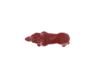 RUSSIAN CARVED RED JASPER GREYHOUND FIGURE W RUBY EYES PIC-5