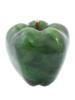 RUSSIAN 14K GOLD CARVED JADE APPLE FIGURE W DIAMOND PIC-1