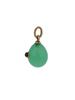 RUSSIAN 14K GOLD AND JADE WITH RUBY EGG PENDANT PIC-2