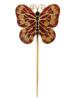 RUSSIAN SILVER PLIQUE A JOUR ENAMEL BUTTERFLY PIN PIC-0