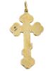 RUSSIAN GILT SILVER ENAMEL ORTHODOX CROSS PENDANT PIC-2