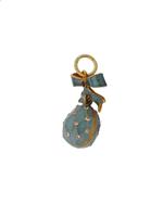 RUSSIAN GILT SILVER ENAMEL GEM STONES EGG PENDANT