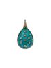 RUSSIAN GILT SILVER ENAMEL SAGITTARIUS EGG PENDANT PIC-2