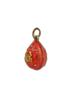 RUSSIAN GILT SILVER GUILLOCHE ENAMEL EGG PENDANT CANCER PIC-2