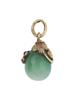 RUSSIAN GILT SILVER JADE RUBY DIAMOND EGG PENDANT PIC-4