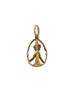 RUSSIAN 88 GILT SILVER ANCHOR EASTER EGG PENDANT PIC-0