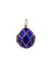 RUSSIAN GILT SILVER ENAMEL RUBY EGG LOCKET PENDANT PIC-0