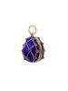 RUSSIAN GILT SILVER ENAMEL RUBY EGG LOCKET PENDANT PIC-1