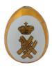 RUSSIAN IMPERIAL MONOGRAM ENAMEL PORCELAIN EASTER EGG PIC-1