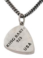 SILVER DIAMONDS NECKLACE W PENDANT BY KING BABY