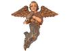 ANTIQUE EUROPEAN HAND CRAFTED WOODEN ANGEL FIGURE PIC-0