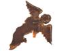 ANTIQUE EUROPEAN HAND CRAFTED WOODEN ANGEL FIGURE PIC-3