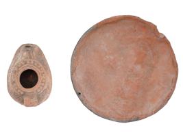 ANCIENT ROMAN BYZANTINE TERRACOTTA POTTERY ITEMS