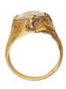 ANCIENT ROMAN GOLD RING WITH GLASS STONE PIC-3