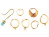 GROUP OF ANCIENT ROMAN EMPIRE GOLD EARRINGS PIC-1