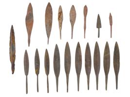 COLLECTION OF ANCIENT BRONZE ARROWHEADS