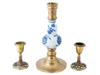 VARIOUS BRONZE AND BRASS CANDLESTICK HOLDERS PIC-3