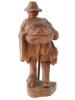 FOLK ART HAND CARVED WOODEN FIGURINE OF TRAVEL MAN PIC-4