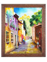 RUSSIAN ARGENTINIAN CITYSCAPES OIL PAINTINGS SIGNED