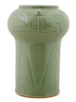 KOREAN UNUSUAL FORM CELADON GLAZED PORCELAIN VASE