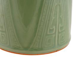 KOREAN UNUSUAL FORM CELADON GLAZED PORCELAIN VASE