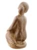 SPANISH AMPHORA CASR CERAMIC FIGURE OF GIRL GOOSE PIC-3