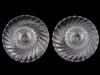 2 VINTAGE FRENCH GLASS CANDY BOWLS  BY BACCARAT PIC-3