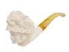 LARGE TURKISH HAND CARVED BLOCK MEERSCHAUM PIPE PIC-0