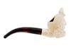 TURKISH HAKAN HAND CARVED BLOCK MEERSCHAUM PIPE PIC-2