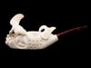 LARGE TURKISH HAND CARVED BLOCK MEERSCHAUM PIPE PIC-1