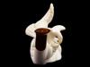 LARGE TURKISH HAND CARVED BLOCK MEERSCHAUM PIPE PIC-5