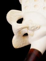 LARGE TURKISH HAND CARVED BLOCK MEERSCHAUM PIPE