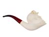 LARGE TURKISH HAND CARVED BLOCK MEERSCHAUM PIPE PIC-2