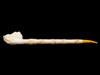 TURKISH ELONGATED CARVED MEERSCHAUM CHIBOUK PIPE PIC-4