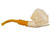 LARGE VINTAGE HAND CARVED BLOCK MEERSCHAUM PIPE PIC-2