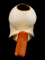 LARGE HAND CARVED BLOCK MEERSCHAUM PIPE