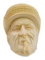 TURKISH HAKAN CARVED MEERSCHAUM SHERLOCK HOLMES PIPE