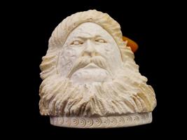 LARGE TURKISH HAND CARVED BLOCK MEERSCHAUM PIPE