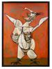 1961 CUBIST REICHSADLER PAINTING BY MILTON BERWIN PIC-0